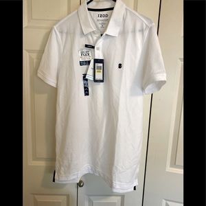 Men’s IZOD polo NWT. White Size M
